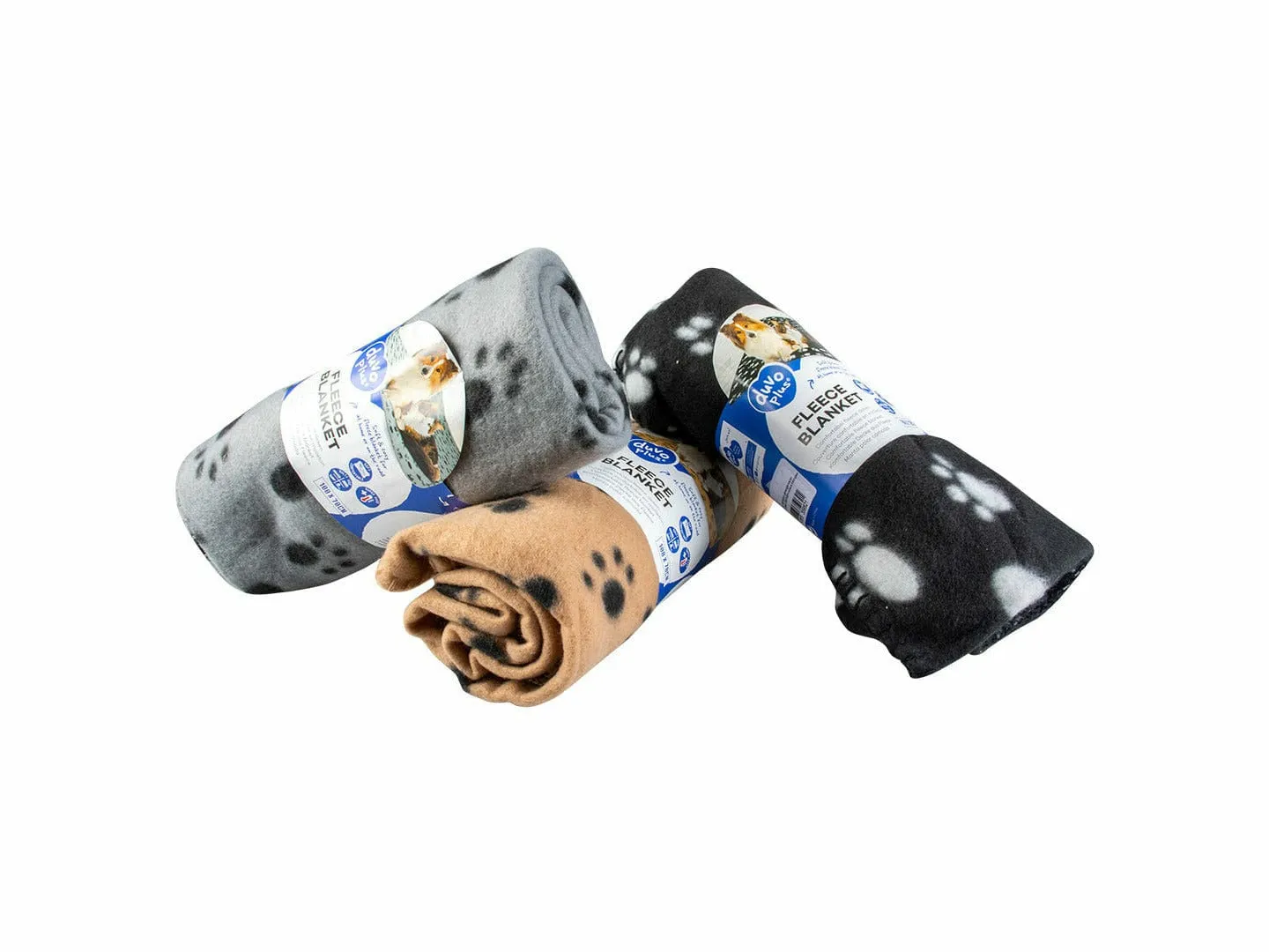 Fleece blanket 100x70x2cm mixed colors Pets Qatar