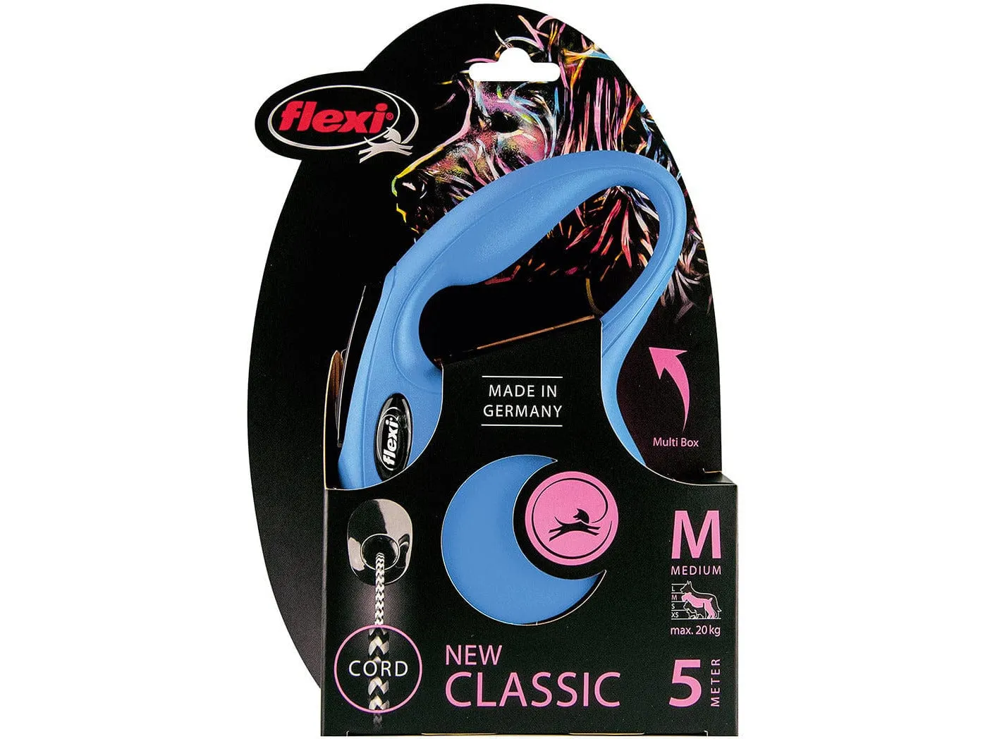 FLEXI NEW CLASSIC CORD M/5M blue Pets Qatar