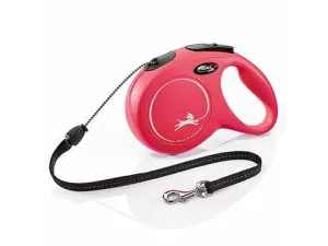 FLEXI NEW CLASSIC CORD M/8M red Pets Qatar