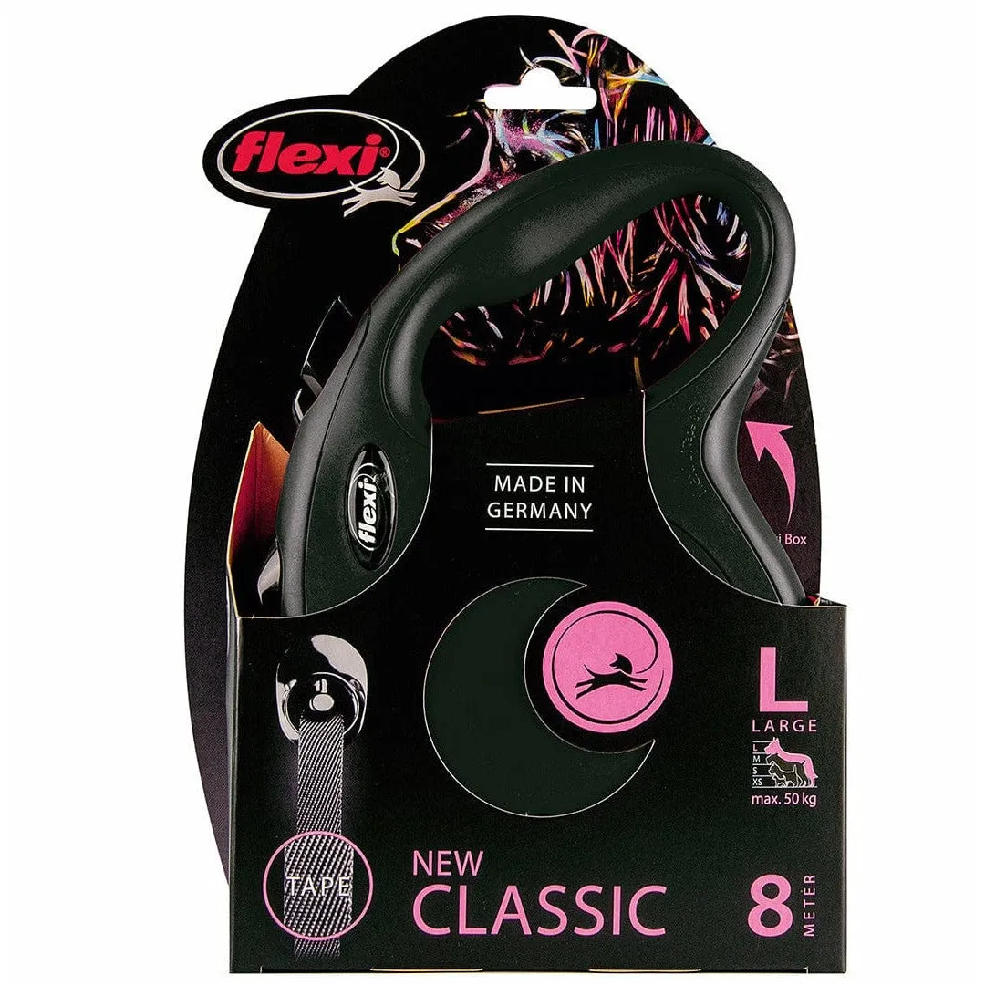 FLEXI NEW CLASSIC TAPE L/8M black Pets Qatar