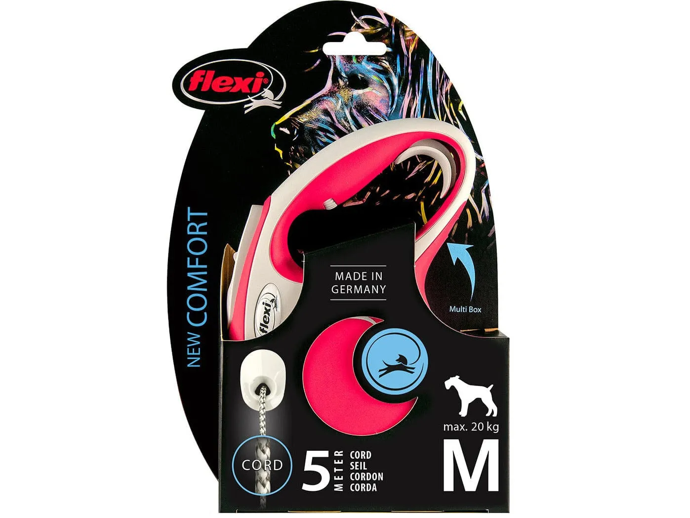 Flexi new comfort cord S/5M red Pets Qatar
