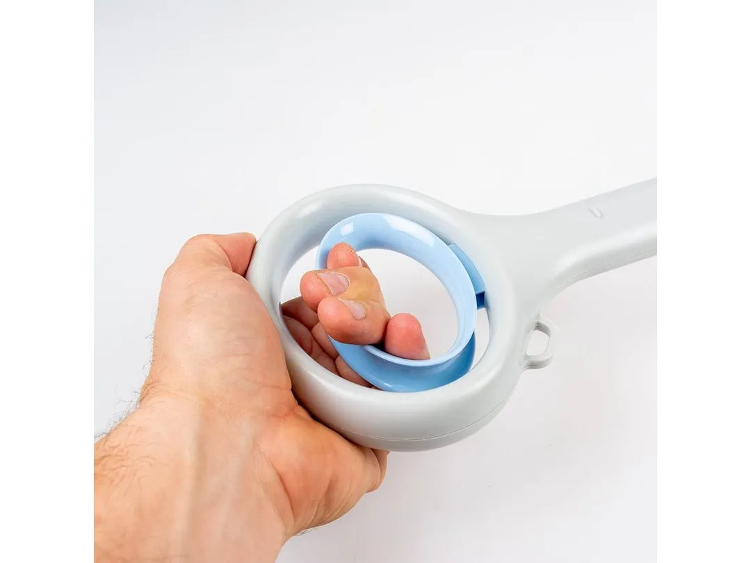 Foldable poop scooper 15x11x70cm grey/blue Pets Qatar