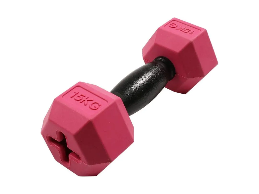 For The Gainz - Dumbbell Dog Toy Purple/Black Pets Qatar