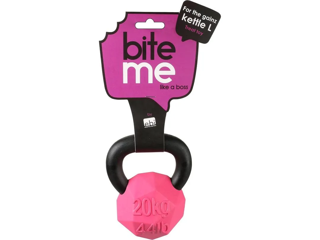For The Gainz - Kettlebell Dog Toy Purple/Black Pets Qatar