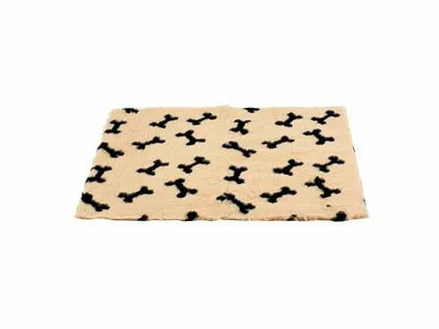 FURBED ANTI-SLIP BONES 75x50cm beige Pets Qatar