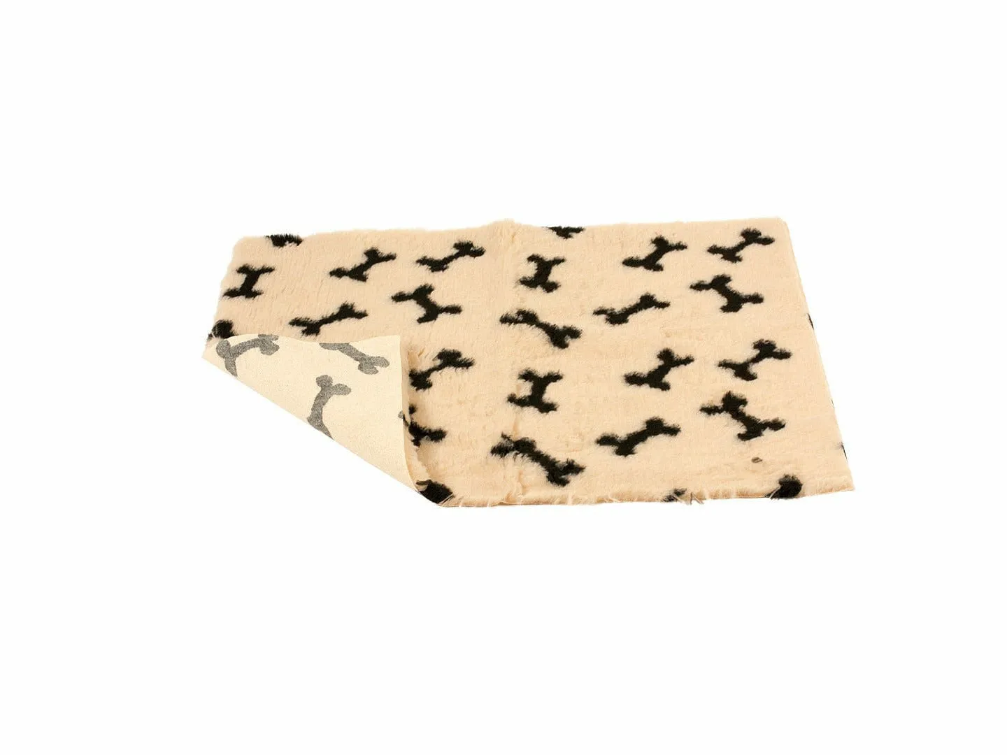 FURBED ANTI-SLIP BONES 75x50cm beige Pets Qatar