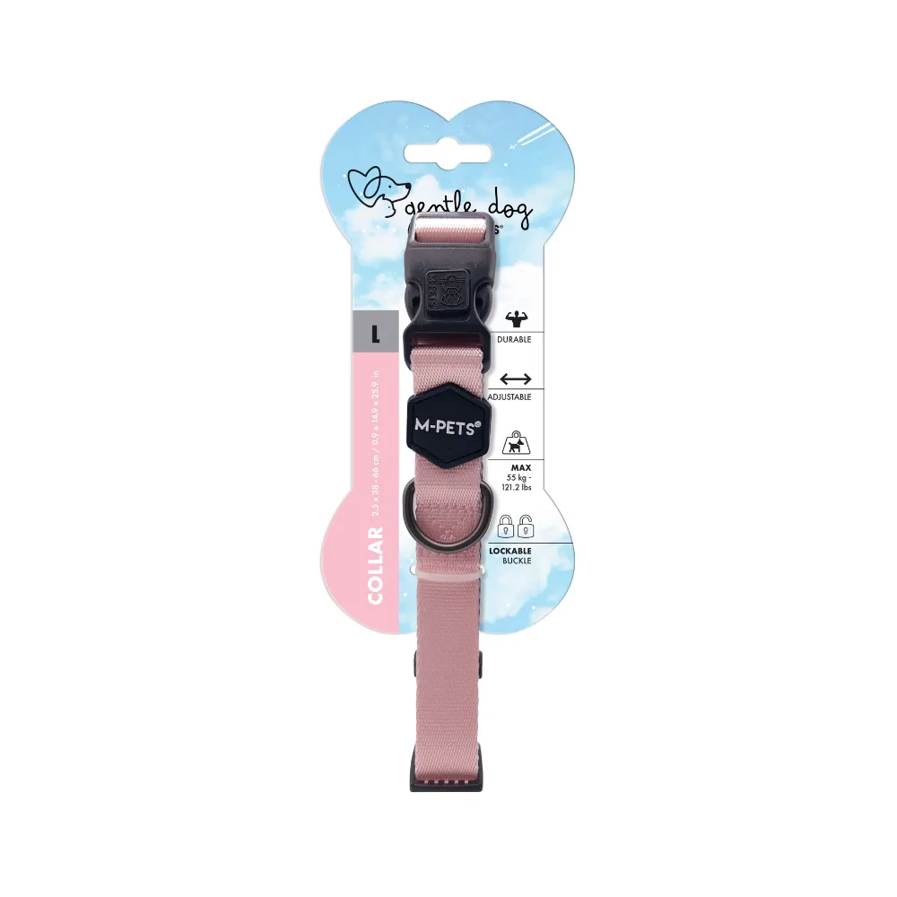 GENTLE DOG Collar Pink