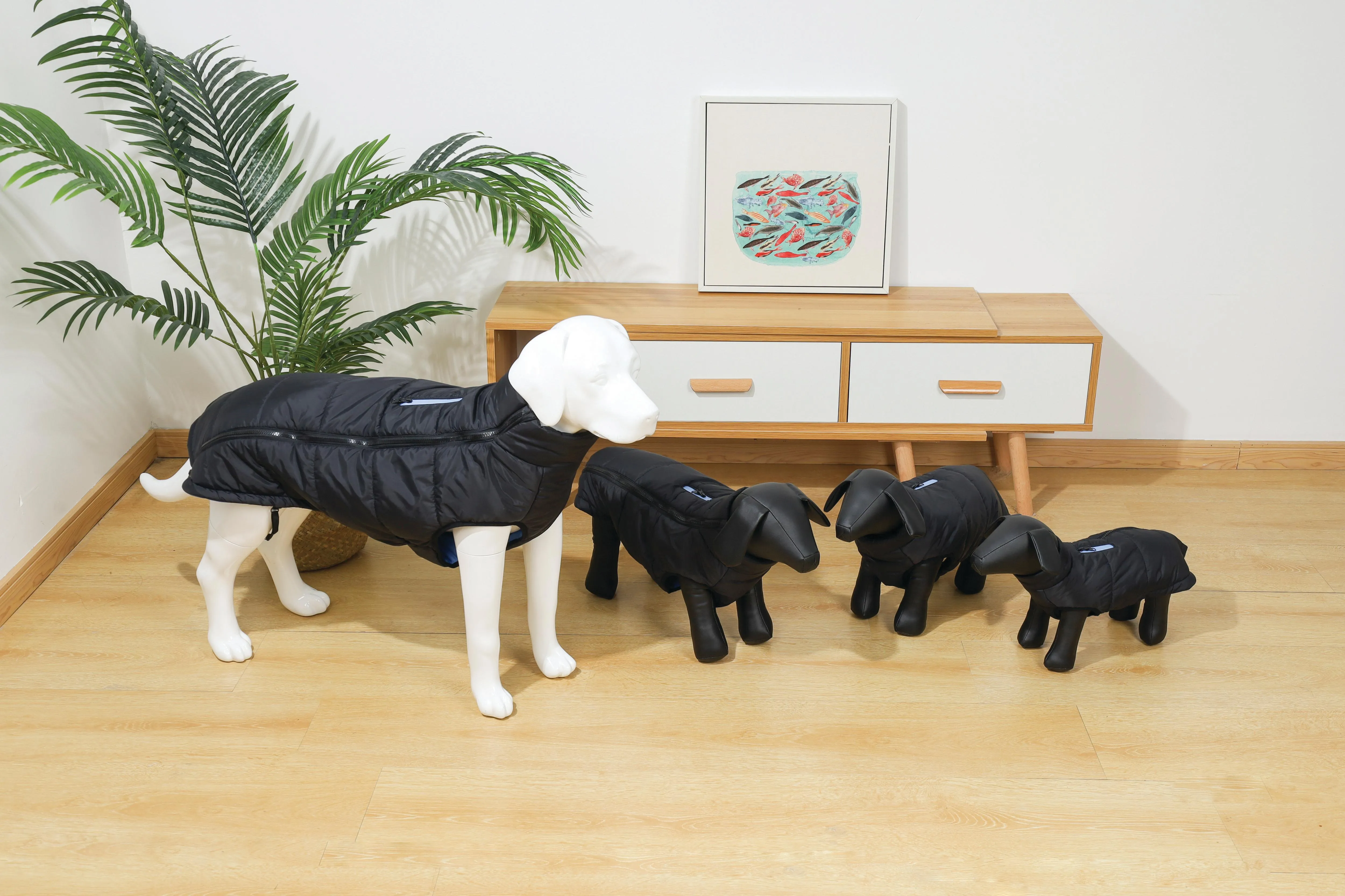 GENTLE DOG Winter Jacket Black&Blue