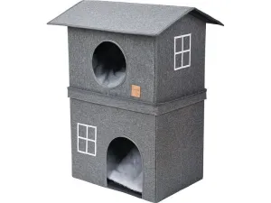 Grey Car House Double Floor Pets Qatar
