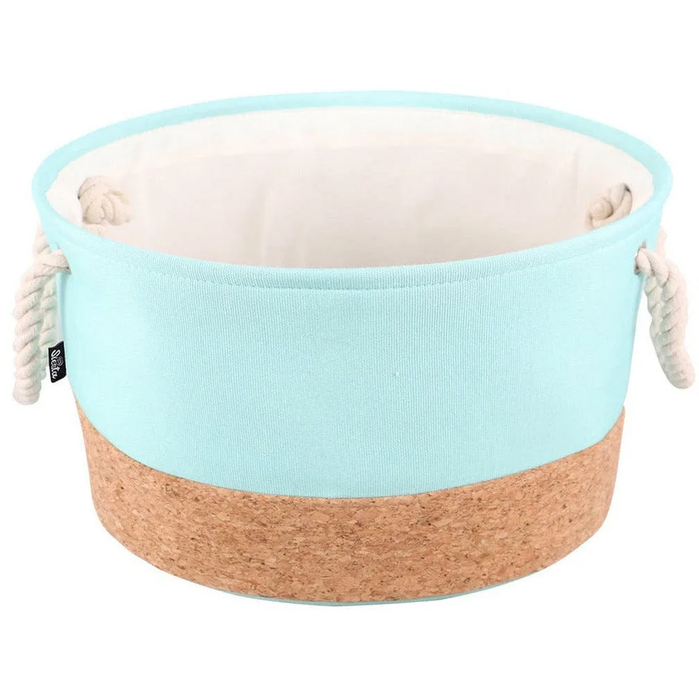Guava Cork & Poly basket round L - 45x45x25cm green Pets Qatar