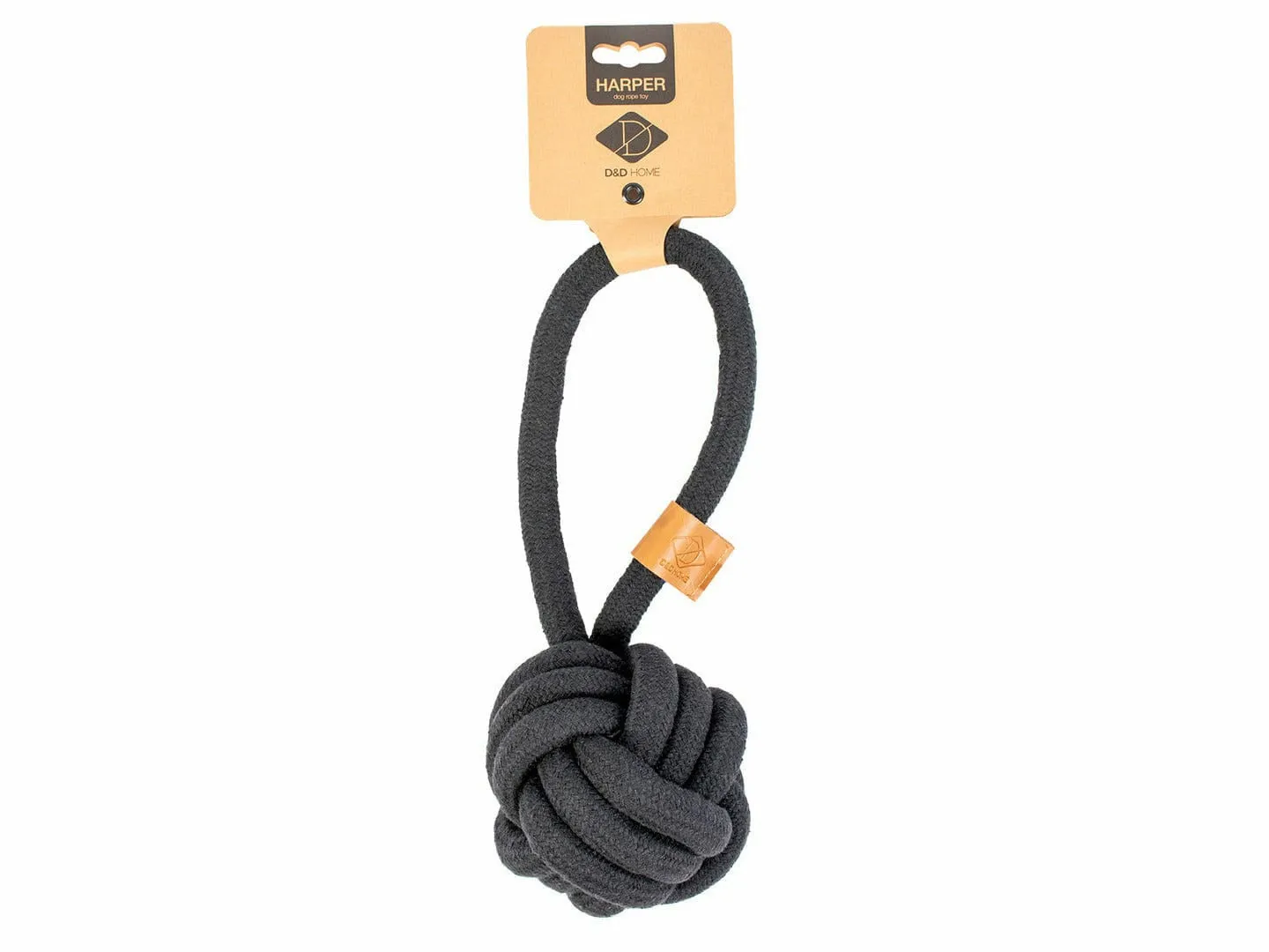 Harper ball with loop L - 27cmx15mm black Pets Qatar