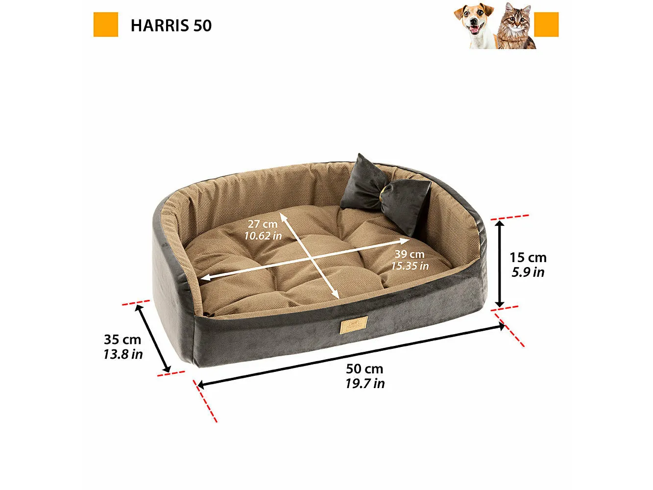 Harris 65 Cuccia Marrone Pets Qatar