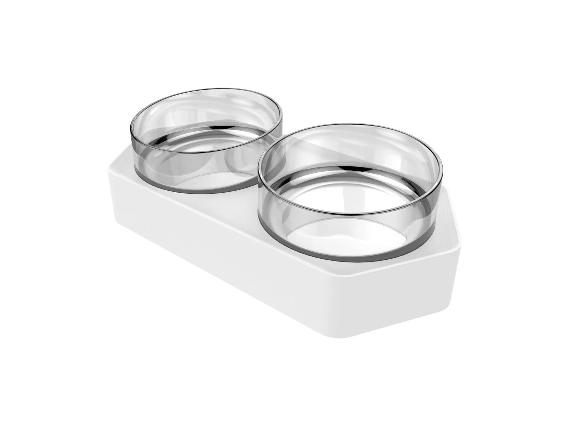 Hexagonal double bowl- 327 * 163 * 85mm Pets Qatar