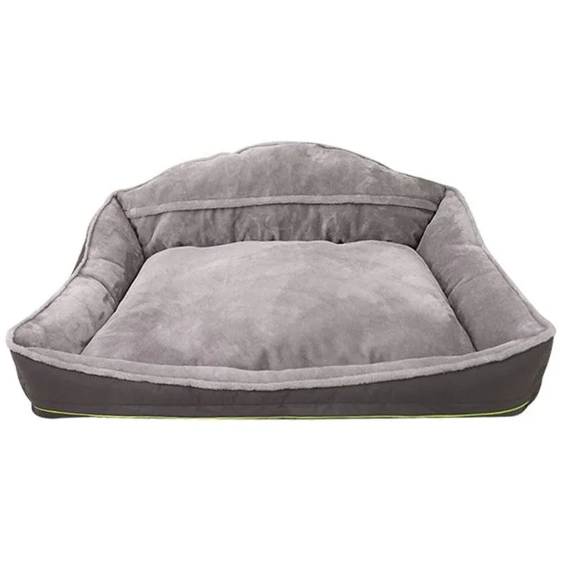 High backrest waterproof edge inlay gray m As Photo 75X60X39cm Pets Qatar