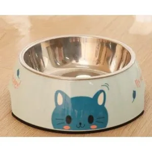 Hoopet Pet Bowl (Blue Cat) Pets Qatar