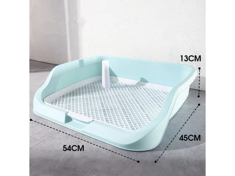 HOOPET Pet Pen Litter Box with Pole (Wave Green) As photo 54X45X13cm Pets Qatar