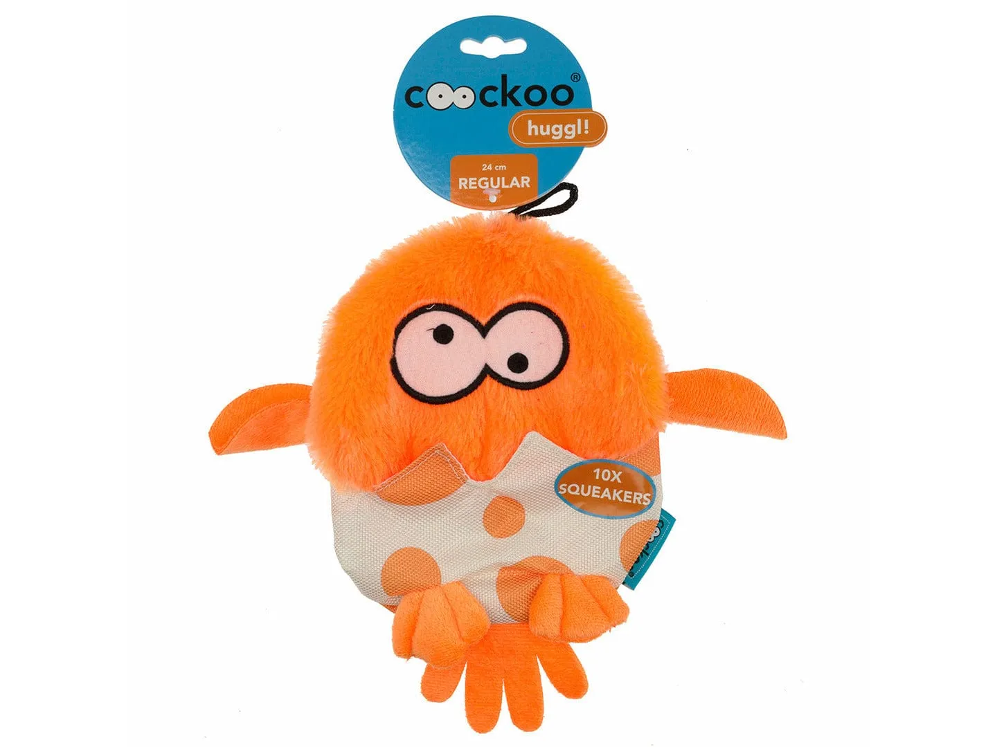 Huggl Squeakers 24x18cm orange Pets Qatar