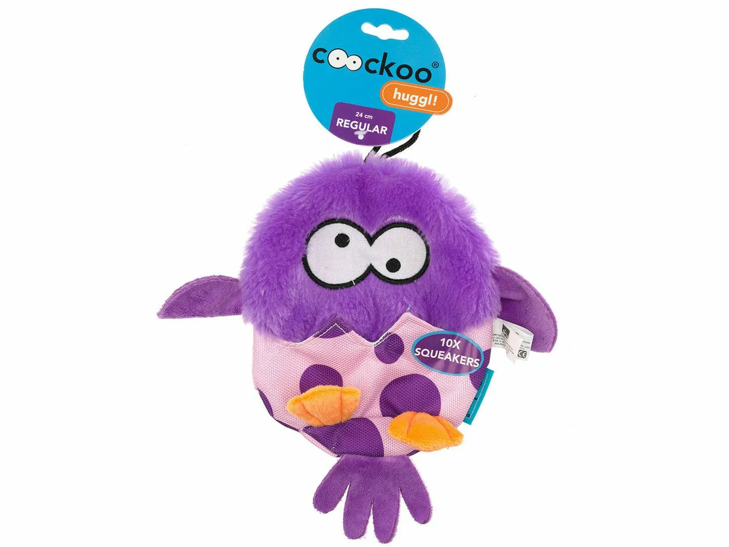 Huggl Squeakers 24x18cm purple Pets Qatar