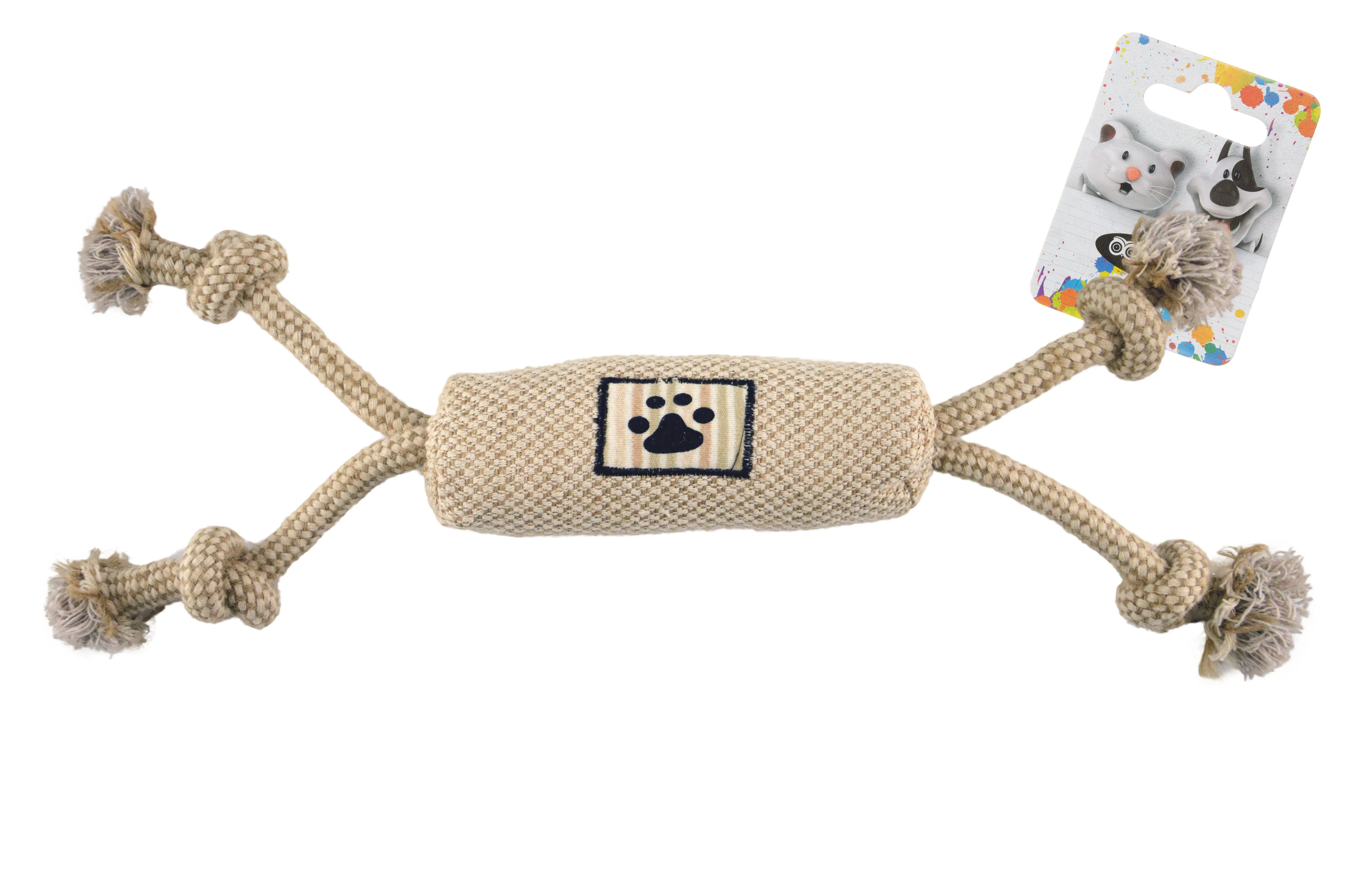 IMAC Sausage Toy with Rope 40 cm Pets Qatar