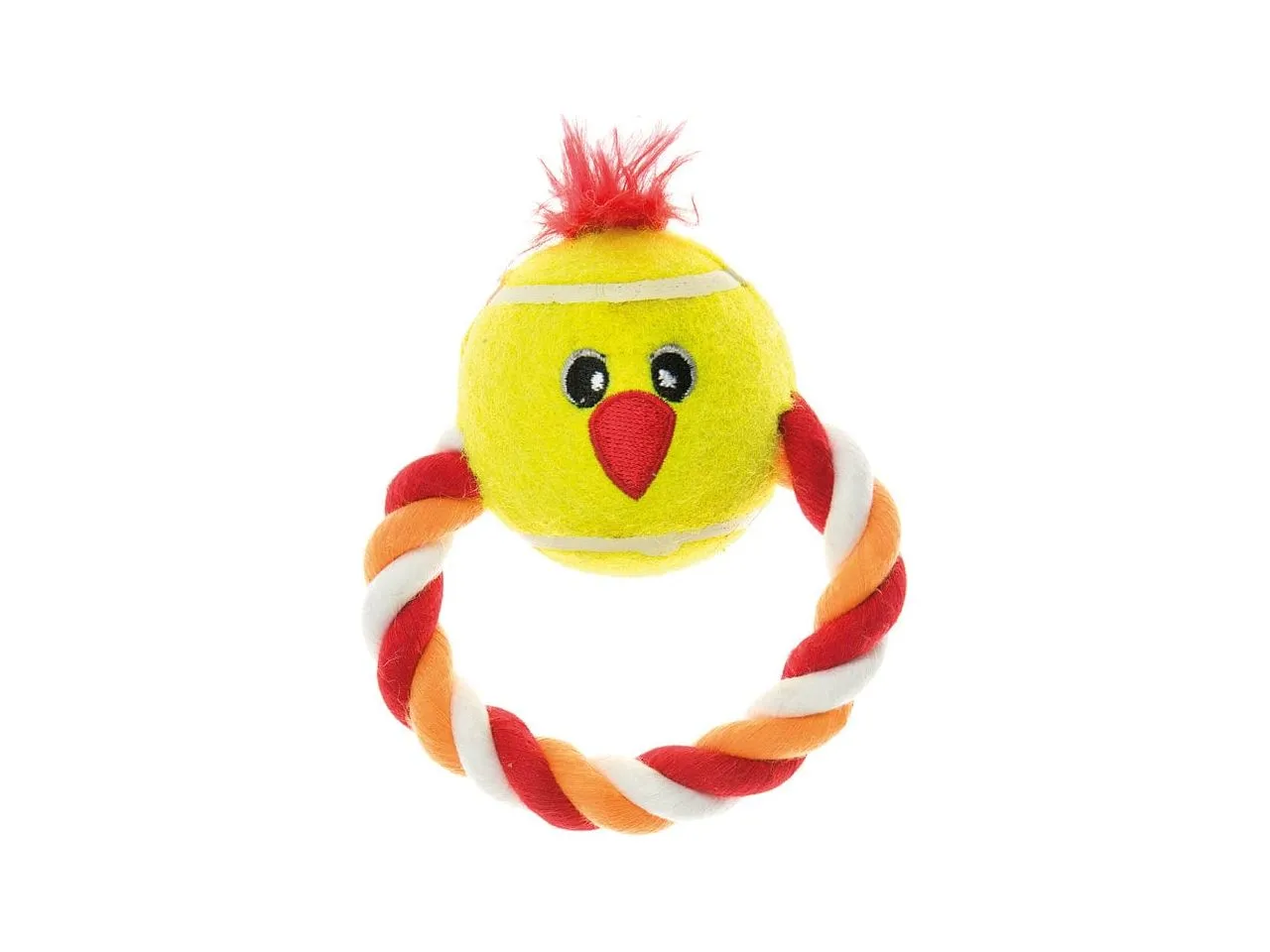 Imac Tennis Ball Pulcino W/Ring String 13X10X7Cm Pets Qatar