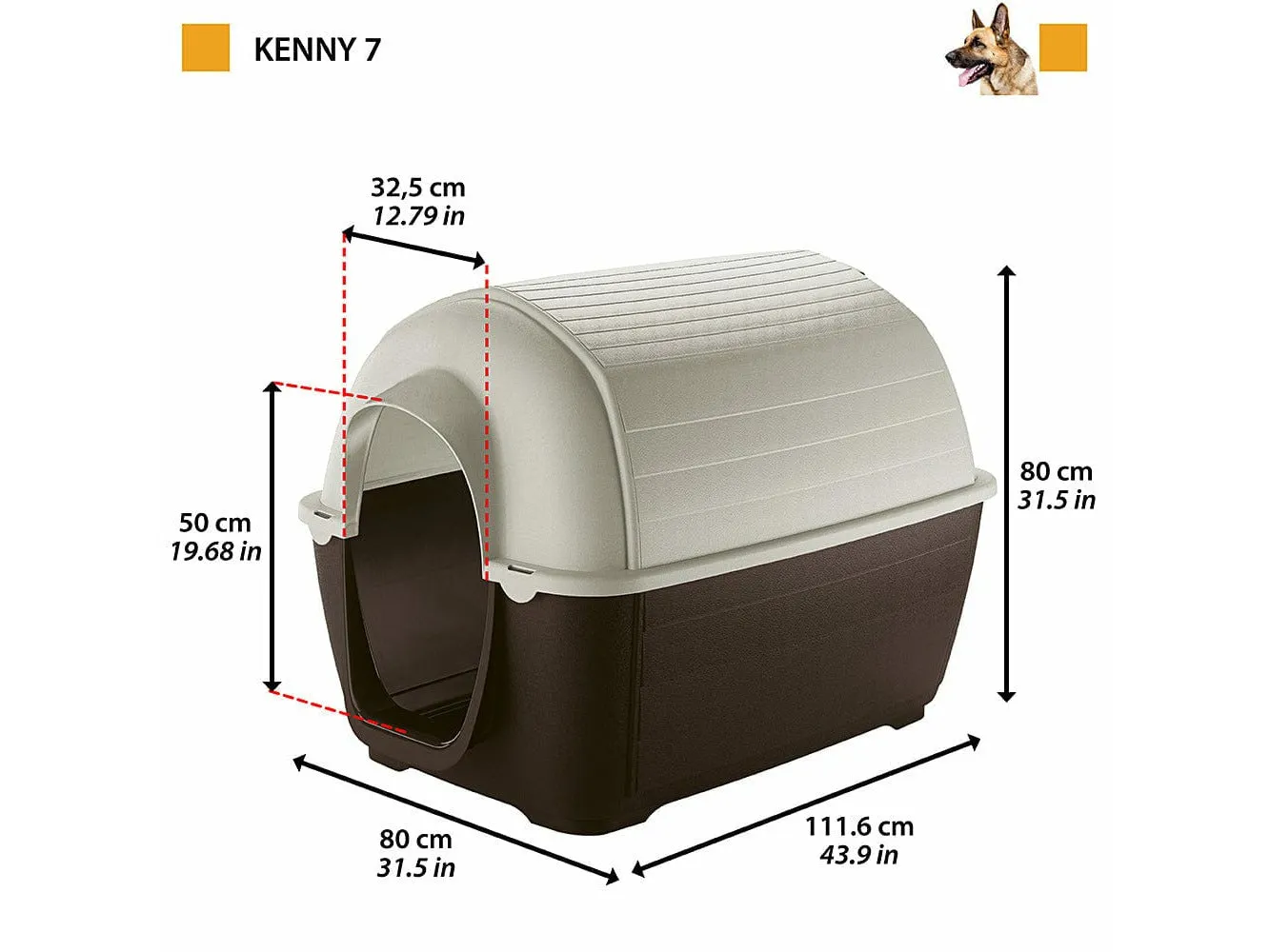 Kenny 07 Plastic Kennel Pets Qatar