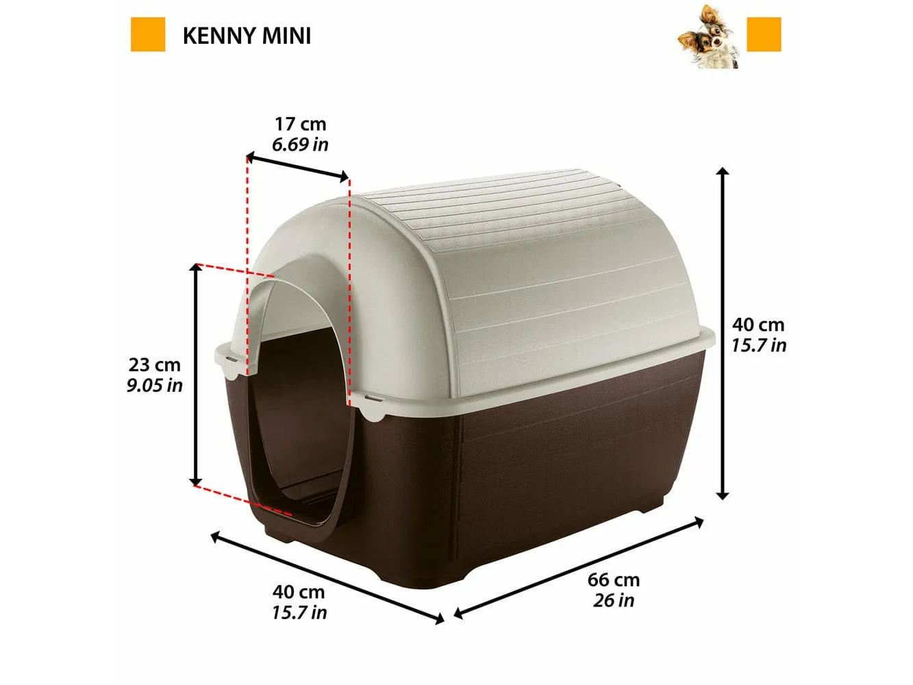 Kenny Mini Plastic Kennel Pets Qatar