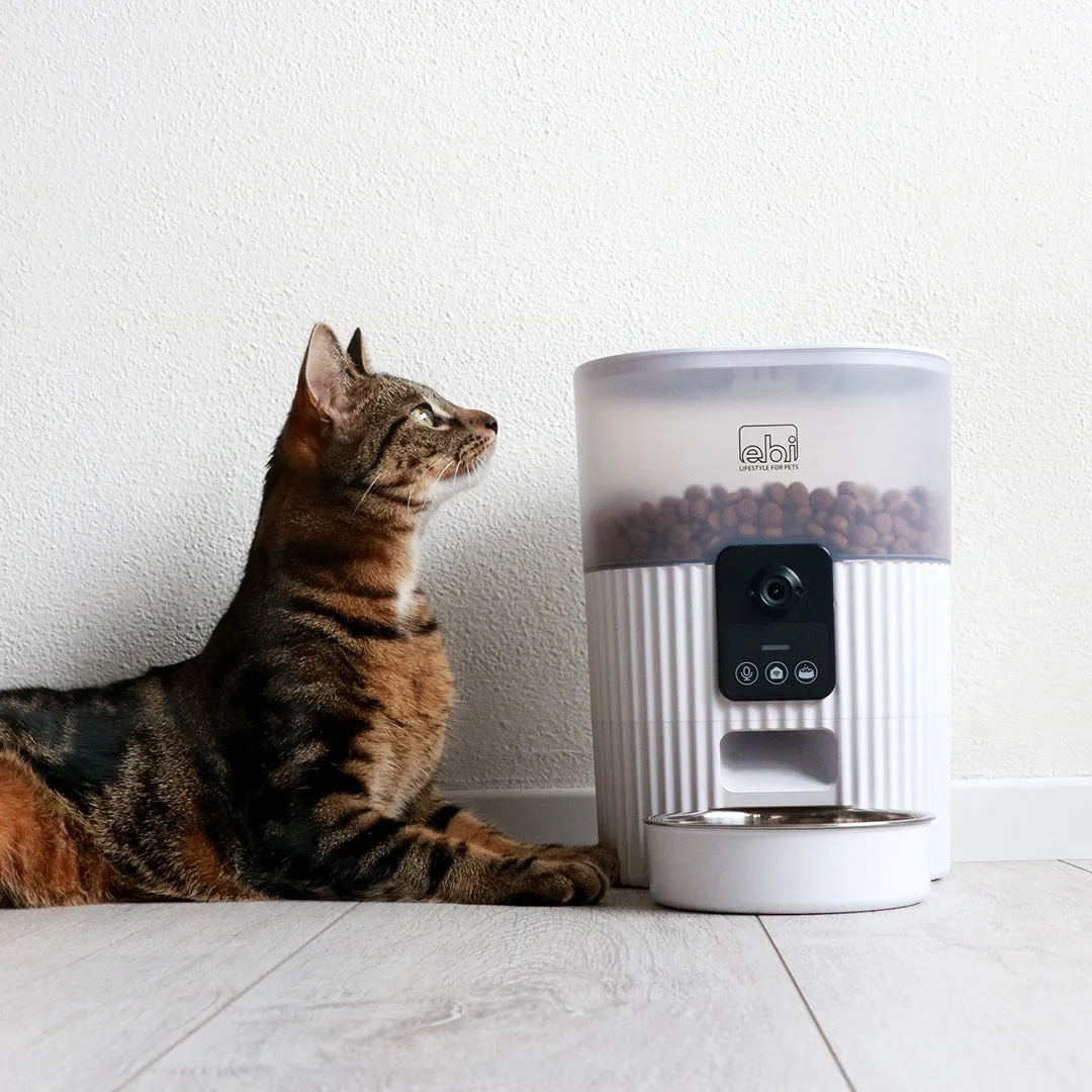 Kualo Smart Feeder With Camera 3.5L - 21x15x28cm White Pets Qatar