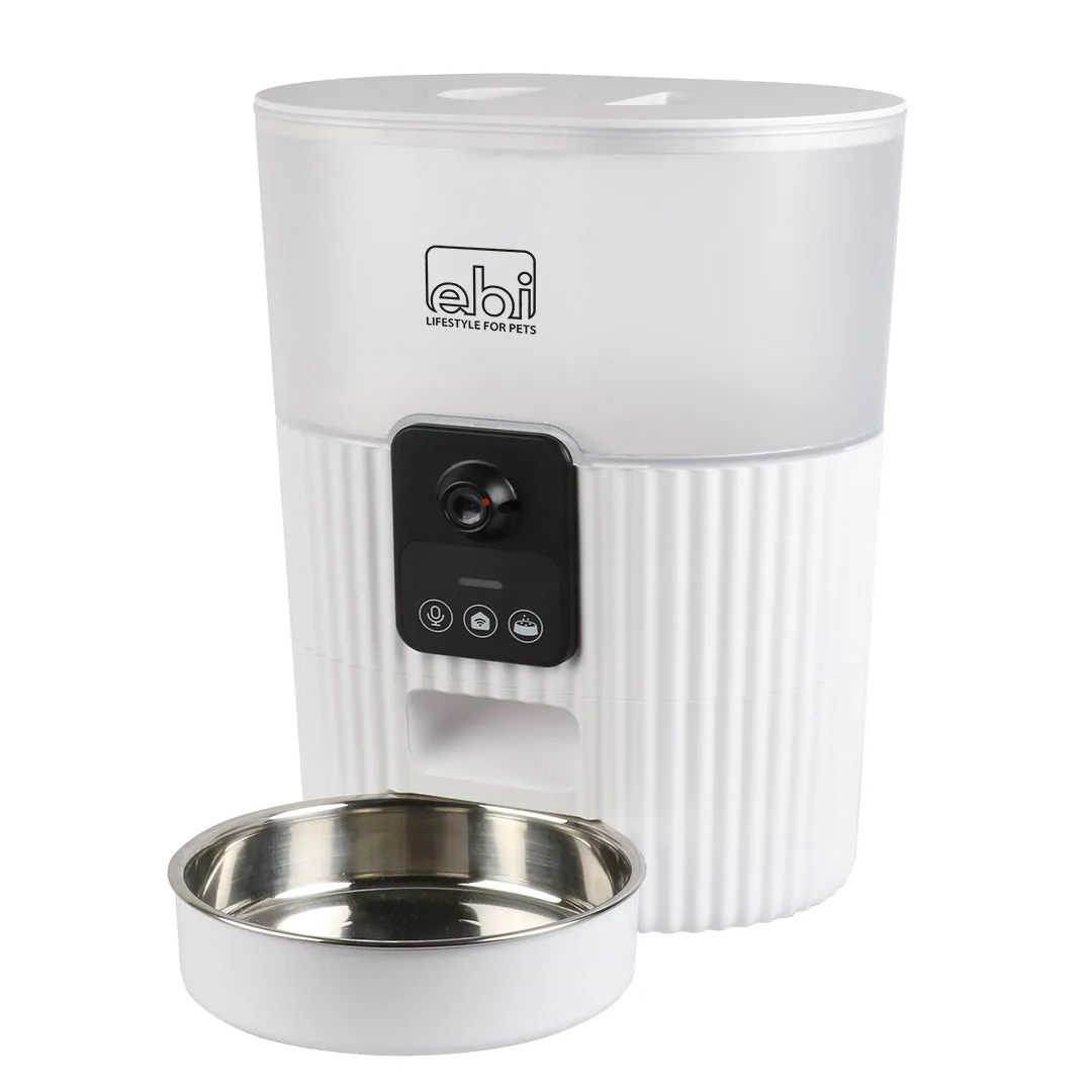 Kualo Smart Feeder With Camera 3.5L - 21x15x28cm White Pets Qatar