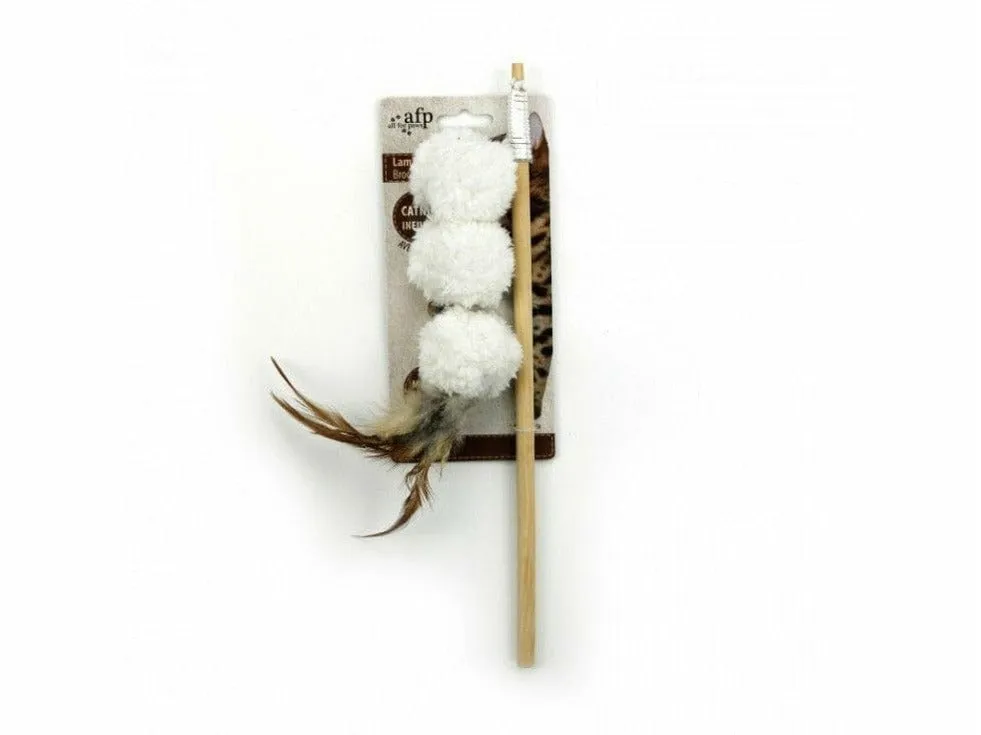 Lambswool Lamb Kebab Wand - White Pets Qatar