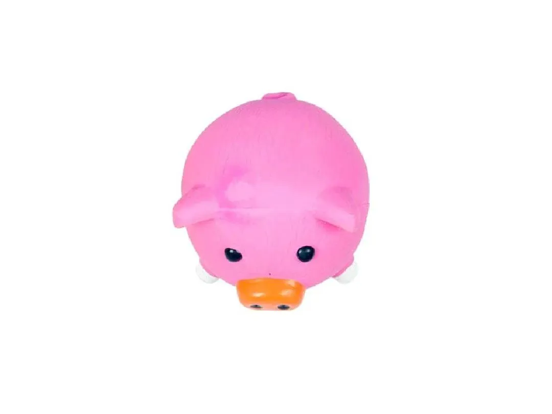 Latex Ball Chicken/Cow/Pig Mix 9,5cm - display mixed colors Pets Qatar
