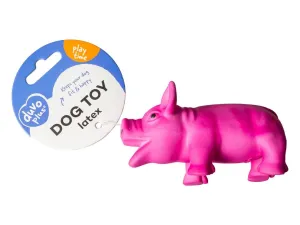 Latex Oinking Pig 10cm - display pink Pets Qatar