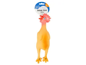 Latex Squeaky Chicken  Multicolour Pets Qatar
