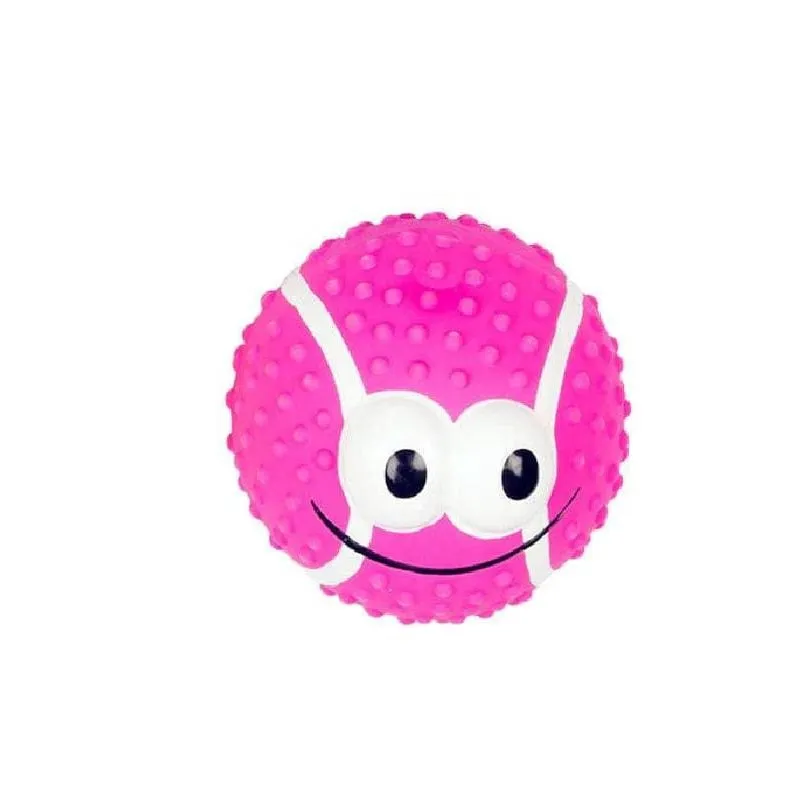 Latex Tennis Ball Smiley Mix 4cm mixed colors Pets Qatar