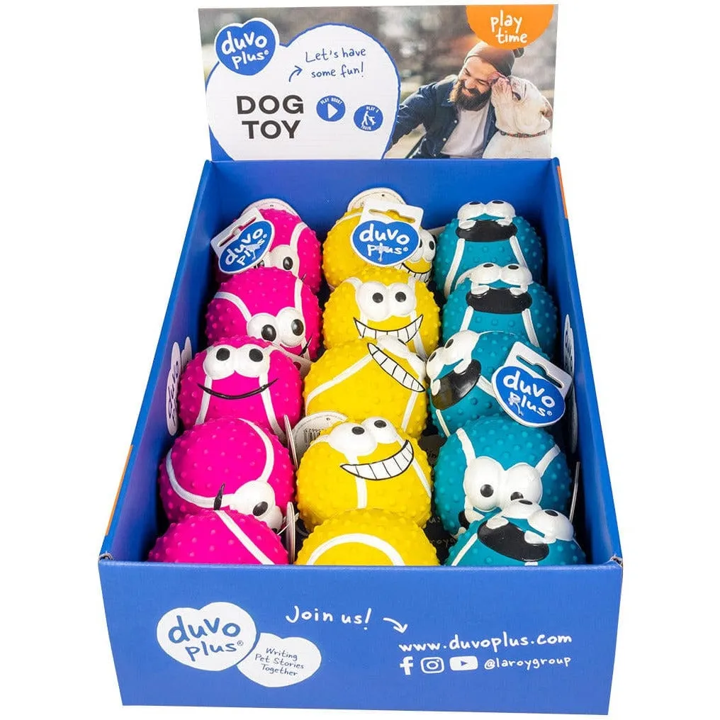 Latex Tennis Ball Smiley Mix 4cm mixed colors Pets Qatar