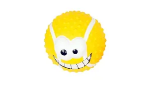 Latex Tennis Ball Smiley Mix 9cm - display mixed colors Pets Qatar