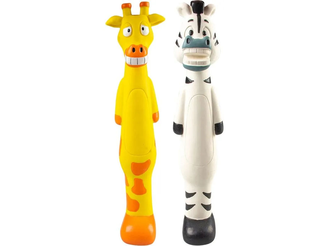 Latex zebra/giraffe stick 6x7x30,5cm mixed colors Pets Qatar