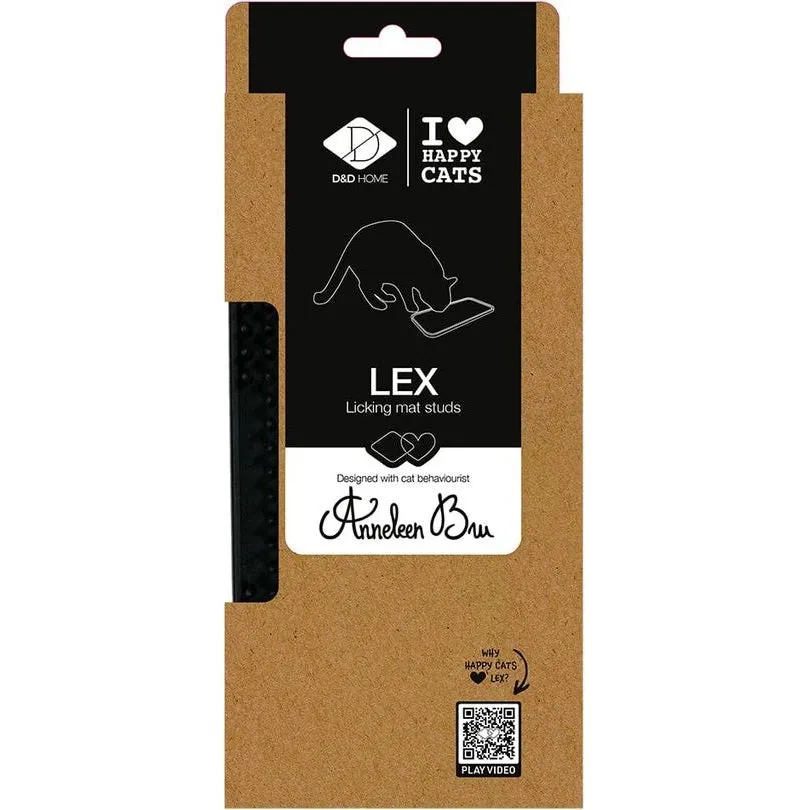 LEX - Licking mat studs 10x20x1,3cm black Pets Qatar