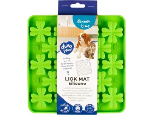 Lick mat flower 20x20x2,2cm green Pets Qatar