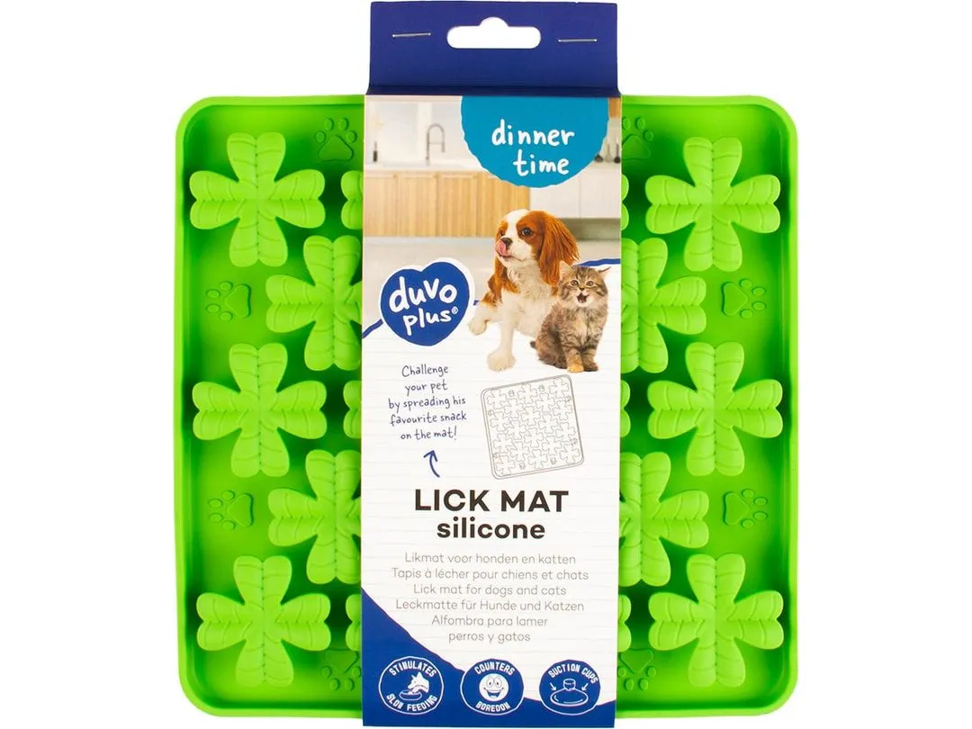 Lick mat flower 20x20x2,2cm green Pets Qatar