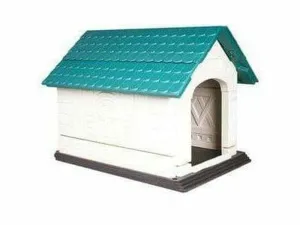 LOFT DOG HOUSE M WHITE & GREEN Pets Qatar