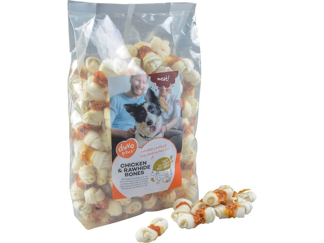 meat! Chicken & rawhide small bones 1000g - ± 86st Pets Qatar