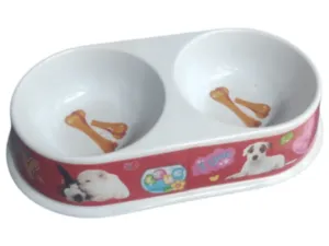 Melamine Bowl Trudi Doppia 2X180Ml Pets Qatar