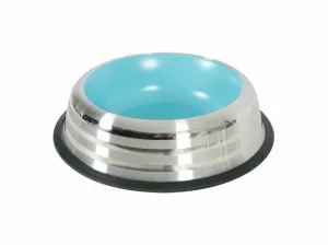 Merenda Stainless Non-Slip Dog Bowl - Blue 1L Pets Qatar