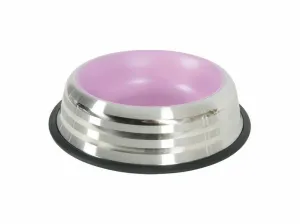Merenda Stainless Non-Slip Dog Bowl - Pink 1L Pets Qatar