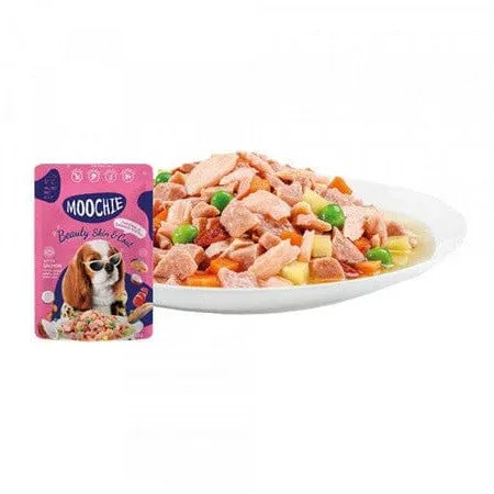 Moochie Casserole With Salmon (Beauty Skin )  85G  Pouch Pets Qatar