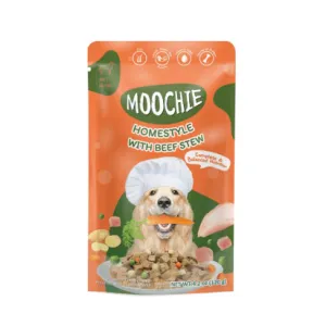 MOOCHIE HOMESTYLE WITH BEEF STEW 120g POUCH Pets Qatar