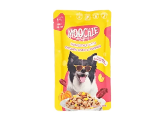 MOOCHIE HOMESTYLE WITH CHICKEN LIVER & PUMPKIN 120g POUCH Pets Qatar