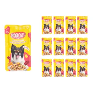 MOOCHIE HOMESTYLE WITH CHICKEN LIVER & PUMPKIN 120gX12 POUCHS Pets Qatar