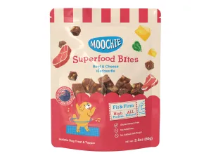 MOOCHIE SUPERFOOD BITES - BEEF & CHEESE 80g Pets Qatar