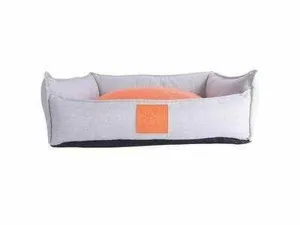 MOON BED - L ORANGE &  GRAY Pets Qatar